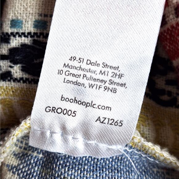 Mens Shirt Large Shacket Western Cowboy Rodeo Retro 3D Textured Stripe Southwest - Picture 7 of 8